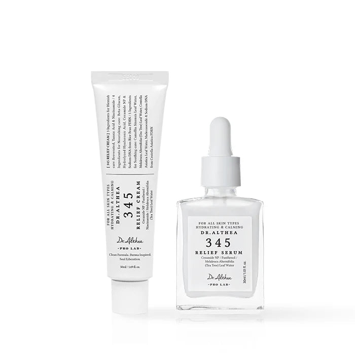 Dr. Althea 345 Skincare Duo – Relief Serum + 345 Relief Cream 50ml | Soothing & Hydrating Combo