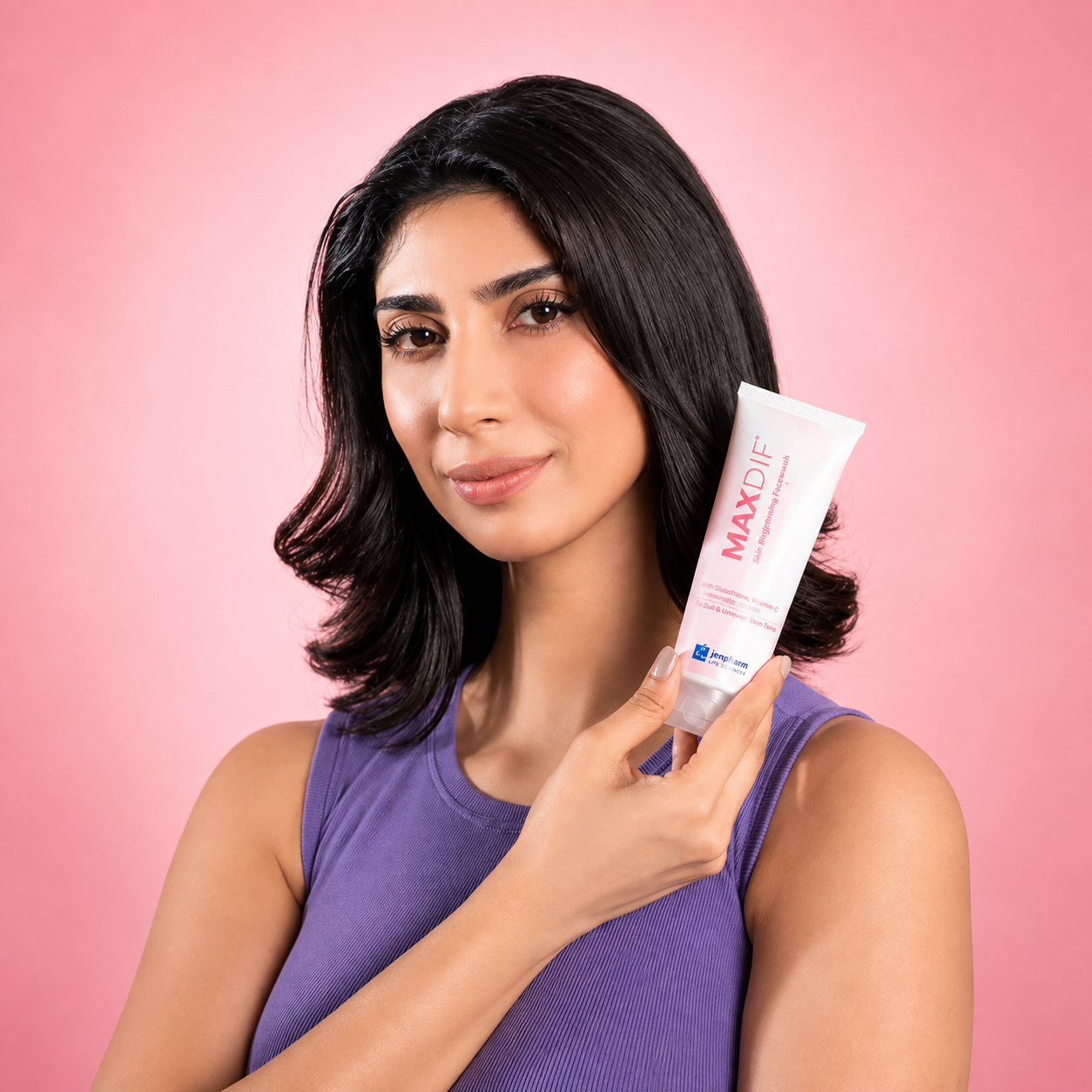 Jenpharm Maxdif Brightening Duo – Brightening Serum + Gel Face Wash 100ml | Complete Glow & Fresh Skin Care Combo