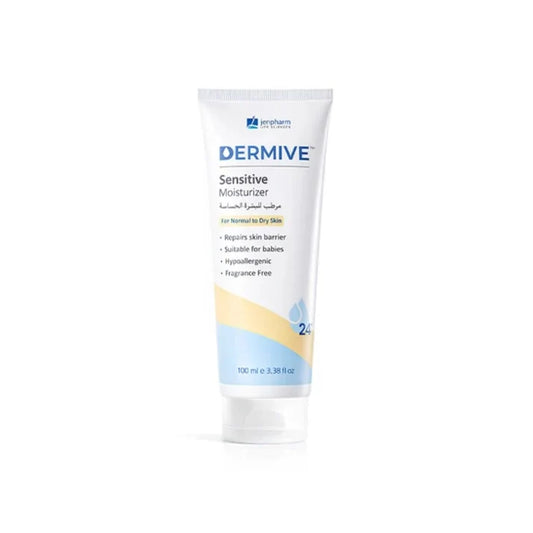 Dermive Sensitive Moisturizer 100ml – Pack of 2 | Gentle Hydration | Fragrance Free | For Sensitive Skin