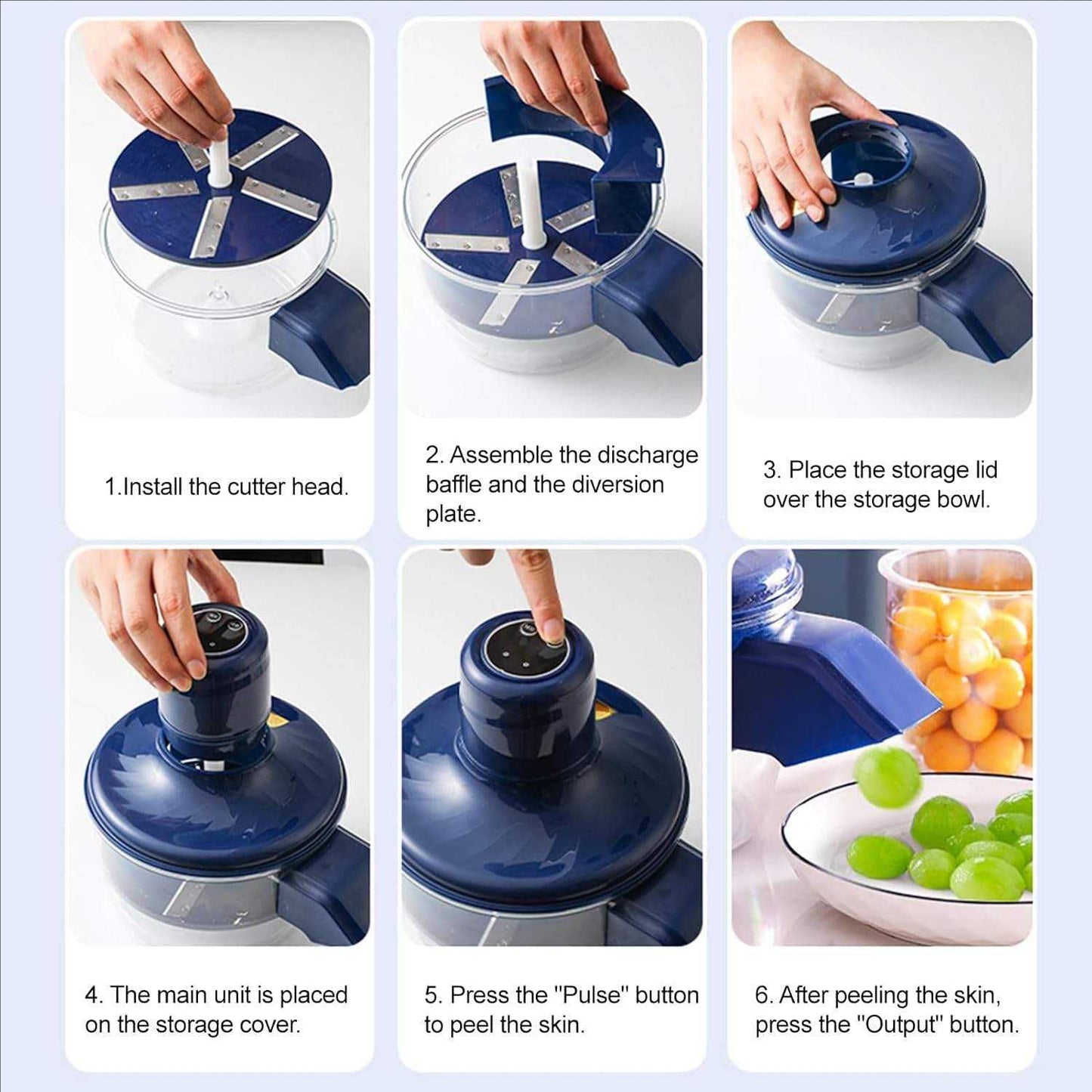 Automatic Electric Fruit and Vegetable Peeler Rechargeable Machine