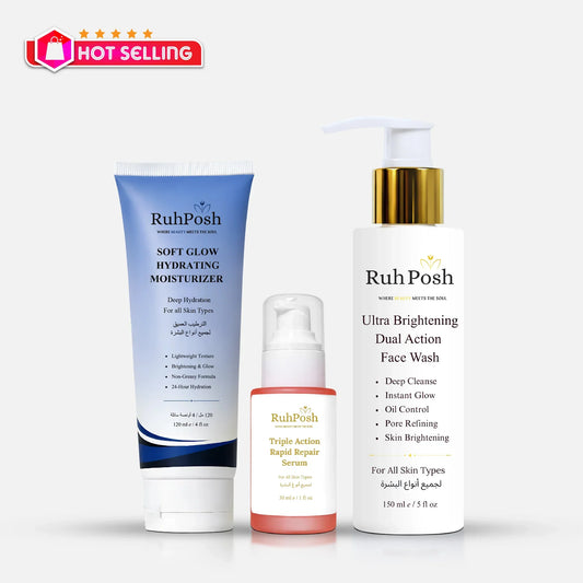 Miracle Skincare Trio (• Brighten • Repair • Hydrate)