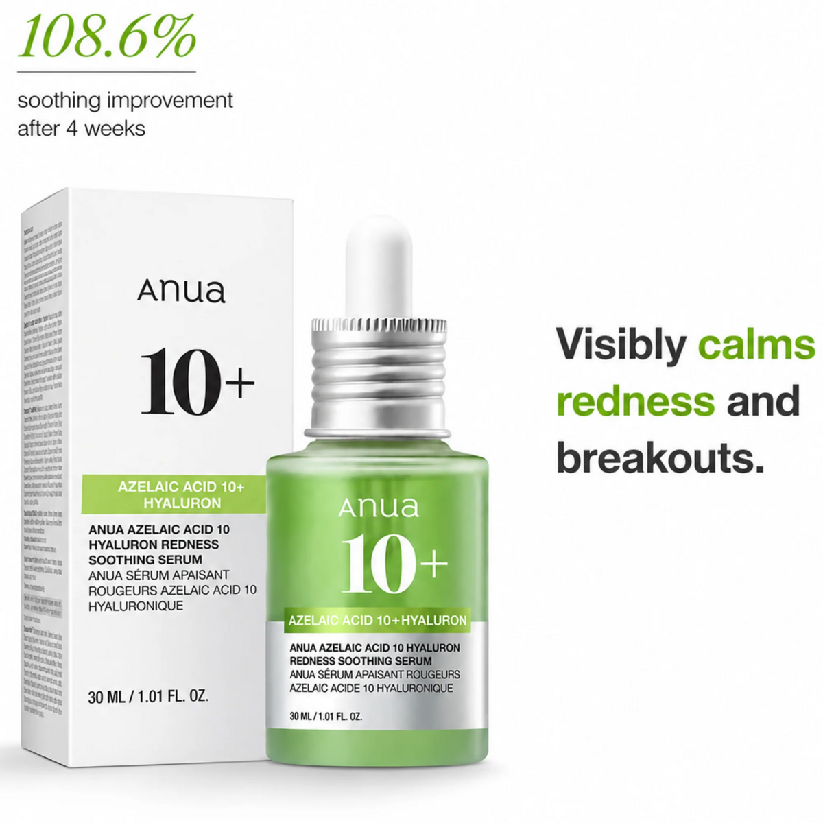 Anua Azelaic Acid 10+ Hyaluron Soothing Serum (30ml)