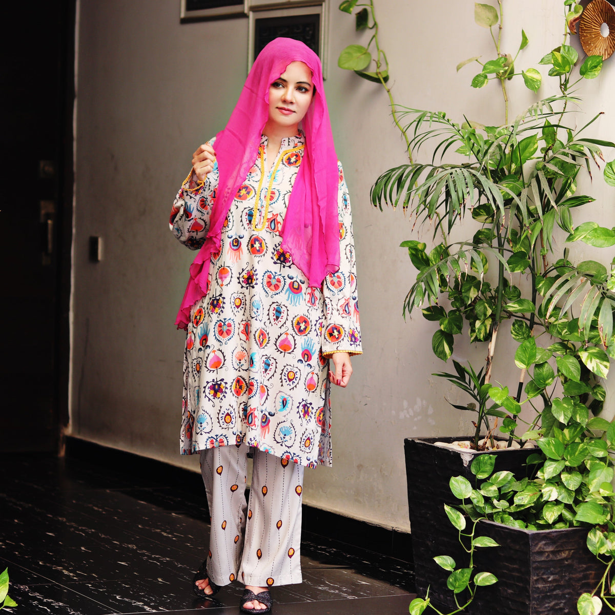 2 Pcs Beige Pret