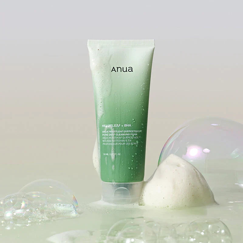 Anua Double Cleansing Duo Bundle (Heartleaf Pore Control Oil + Quercetinol Pore Deep Cleansing Foam)