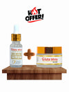 Gluta White Special Bundle ~  Night Cream + Face Glowing Serum