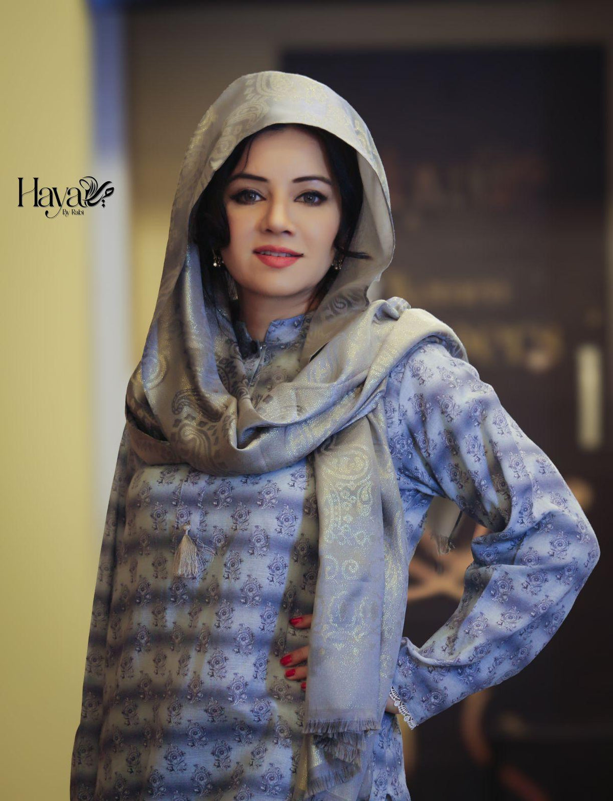 2 Pc Blue Khadar Suit