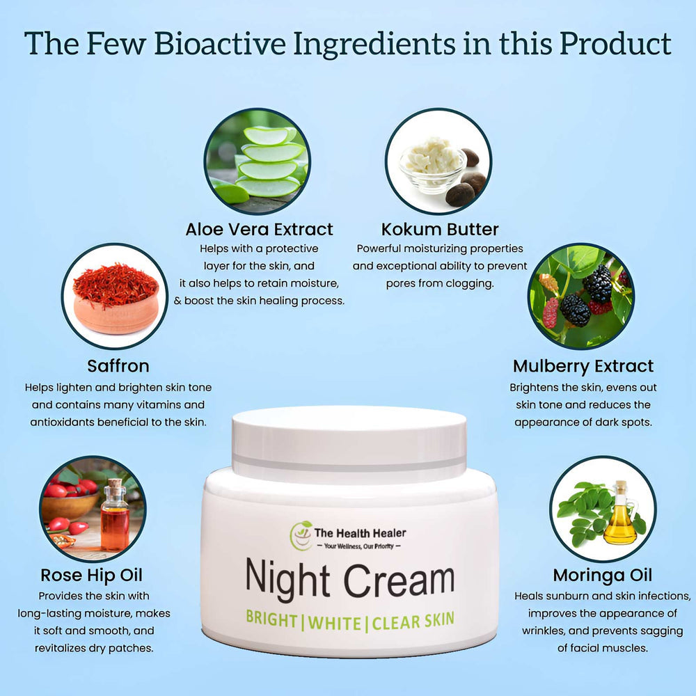 Skin Brightening Night Cream (By Health Healer)