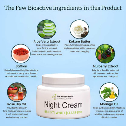 Skin Brightening Night Cream (By Health Healer)