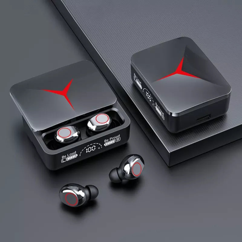 M90 Pro Stereo Earbuds with LED Digital Display