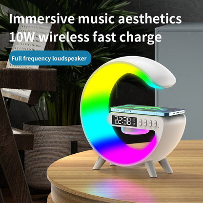 G-shape Multifunctional Lamp & Bluetooth Speaker With Wireless Charging