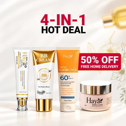Haya By Rabi 4-IN-1 Hot Deal (Ultra Beauty Cream - BB Cream - Sunblock - Antiaging Cream)