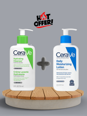 CeraVe Daily Duo | Moisturizing Lotion + Hydrating Cleanser