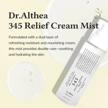 Dr. Althea 345 Relief Cream Mist 60ml | Soothing & Hydrating Face Mist for Sensitive Skin