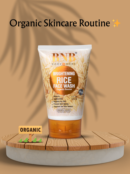 BNB 3 in 1 Rice Extract Kit (Face Wash + Scrub + Mask)