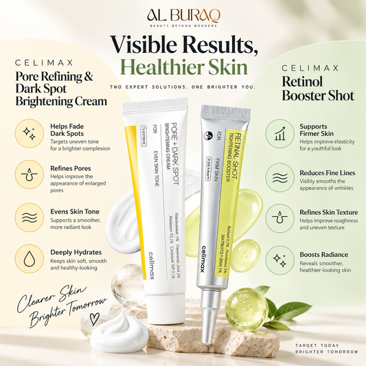 CELIMAX Pore Refining &amp; Dark Spot Brightening + Retinol Shot Tightening Booster