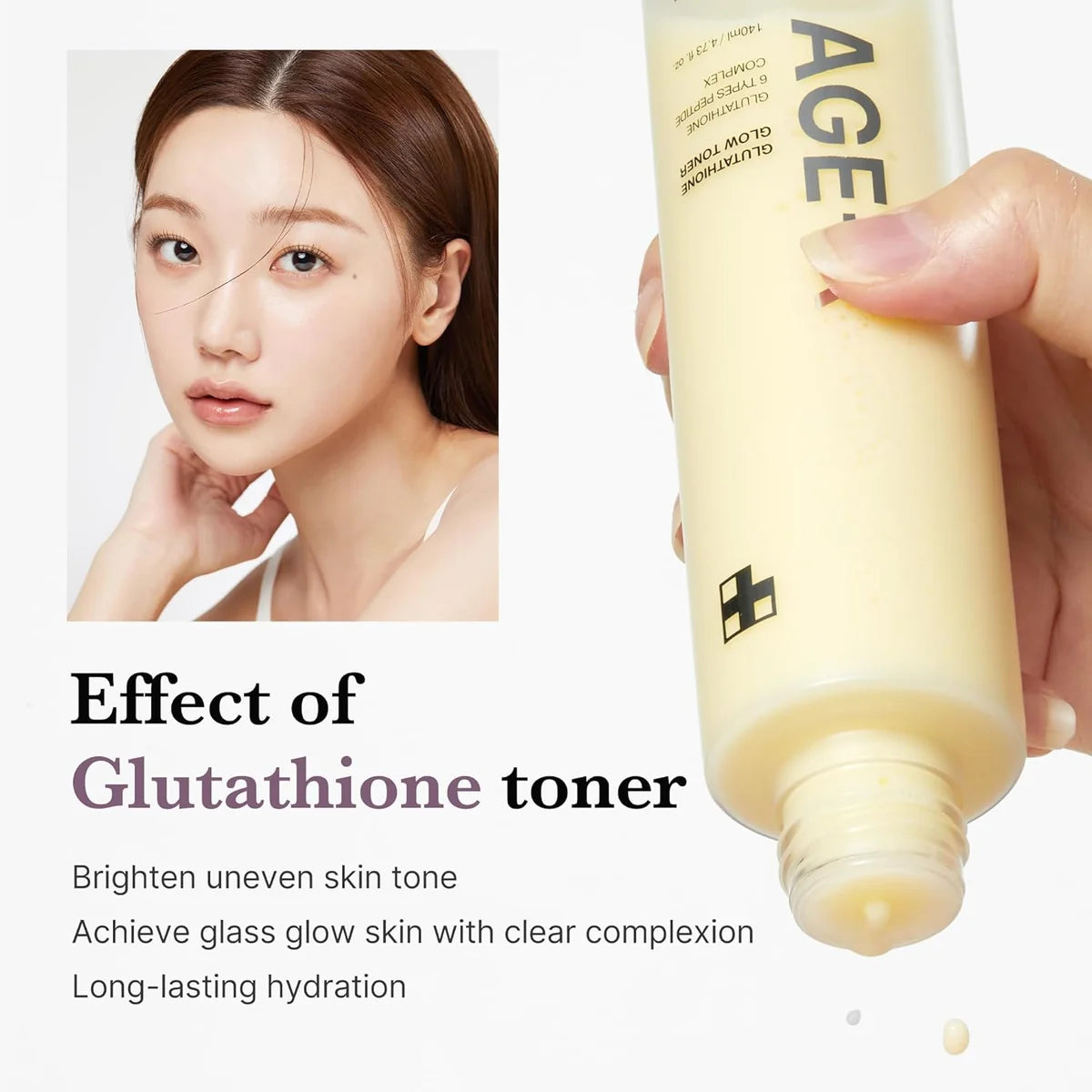 Medicube AGE-R Glutathione Glow Toner 140ml – Radiant & Even Skin Tone