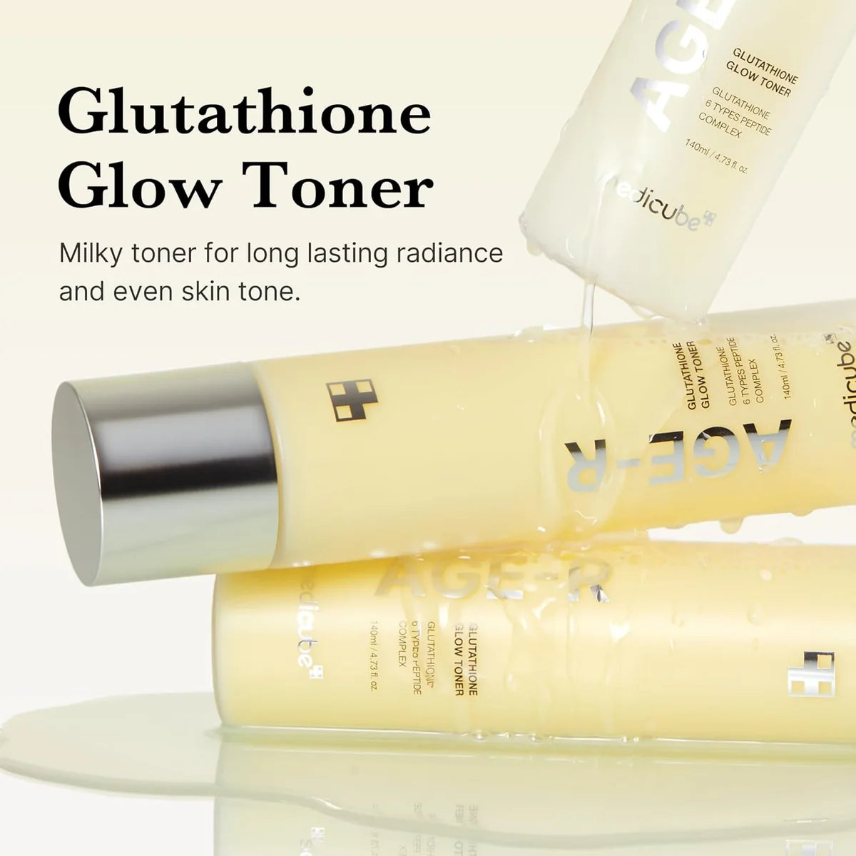 Medicube AGE-R Glutathione Glow Toner 140ml – Radiant & Even Skin Tone
