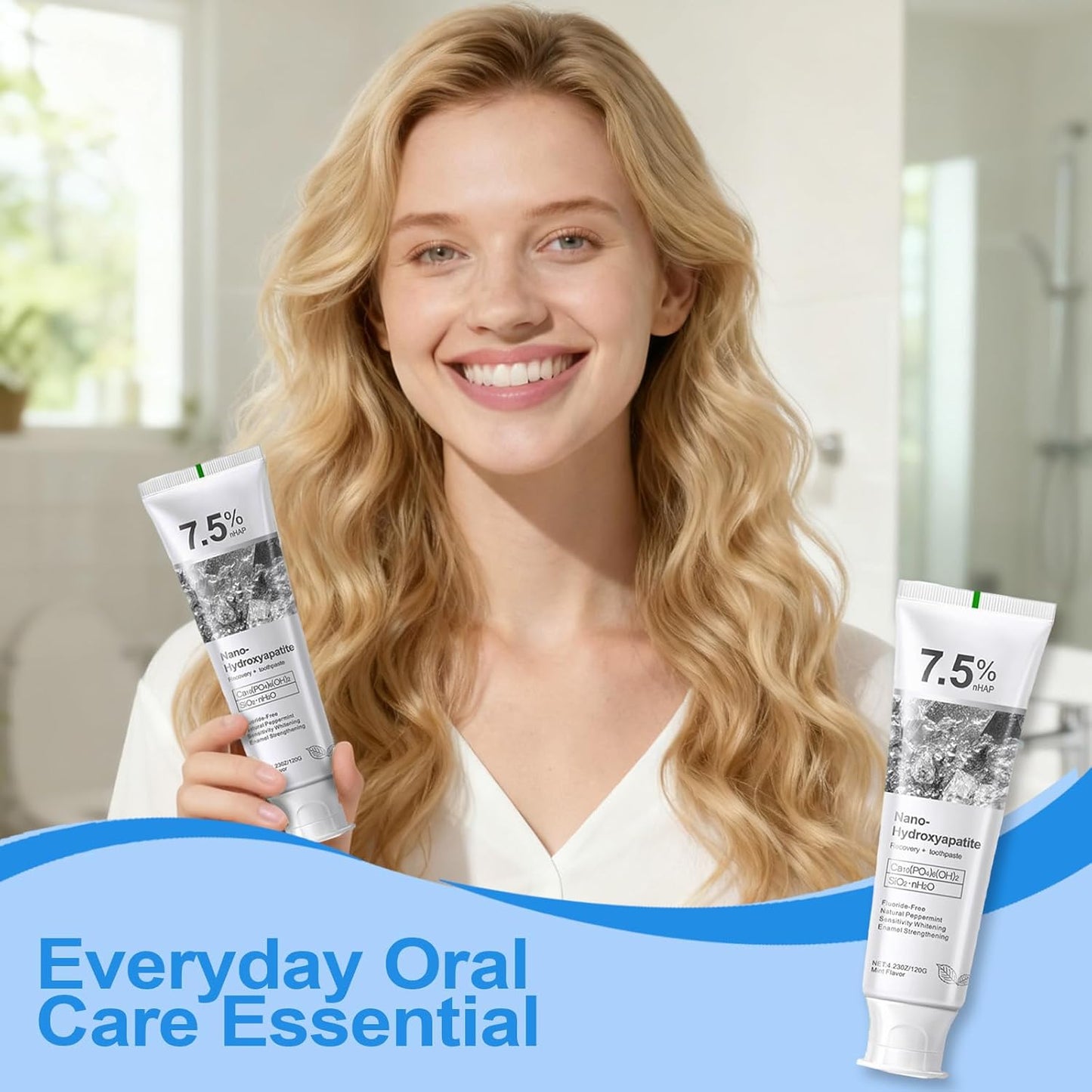 Nano Hydroxyapatite Toothpaste 7.5% – Enamel Repair & Protection