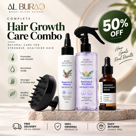Rosemary 4-in-1 Hair Care Bundle – Rosemary Spray | Rosemary Oil | Advanced Serum & Massager