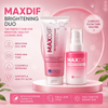 Jenpharm Maxdif Brightening Duo – Brightening Serum + Gel Face Wash 100ml | Complete Glow & Fresh Skin Care Combo