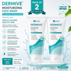 Dermive Moisturizing Face Wash Pack of 2 – Gentle Cleanser for Sensitive | Normal to Dry Skin