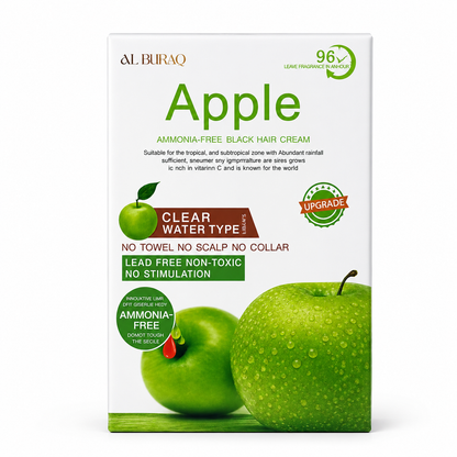 Apple Ammonia-Free Hair Color Cream | Black & Dark Brown | Long-Lasting Hair Colour