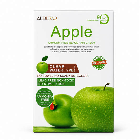 Apple Ammonia-Free Hair Color Cream | Black & Dark Brown | Long-Lasting Hair Colour