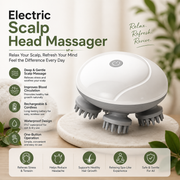 Electric Scalp Head Massager – Deep Relaxation, Hair Growth & Stress Relief Wireless Massager