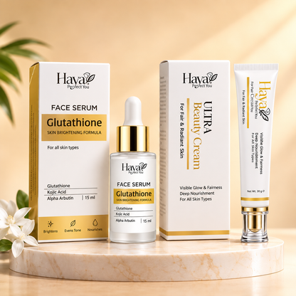 Haya Perfect Glow Combo (Glutathione Serum + Ultra Beauty Cream)