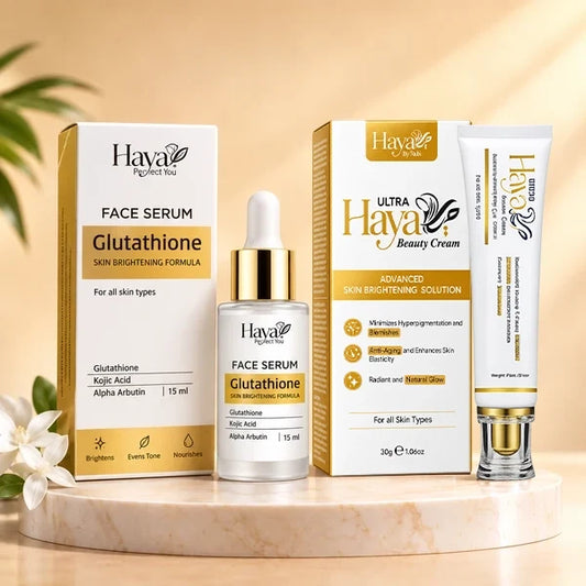 Haya Perfect Glow Combo (Glutathione Serum + Ultra Beauty Cream)