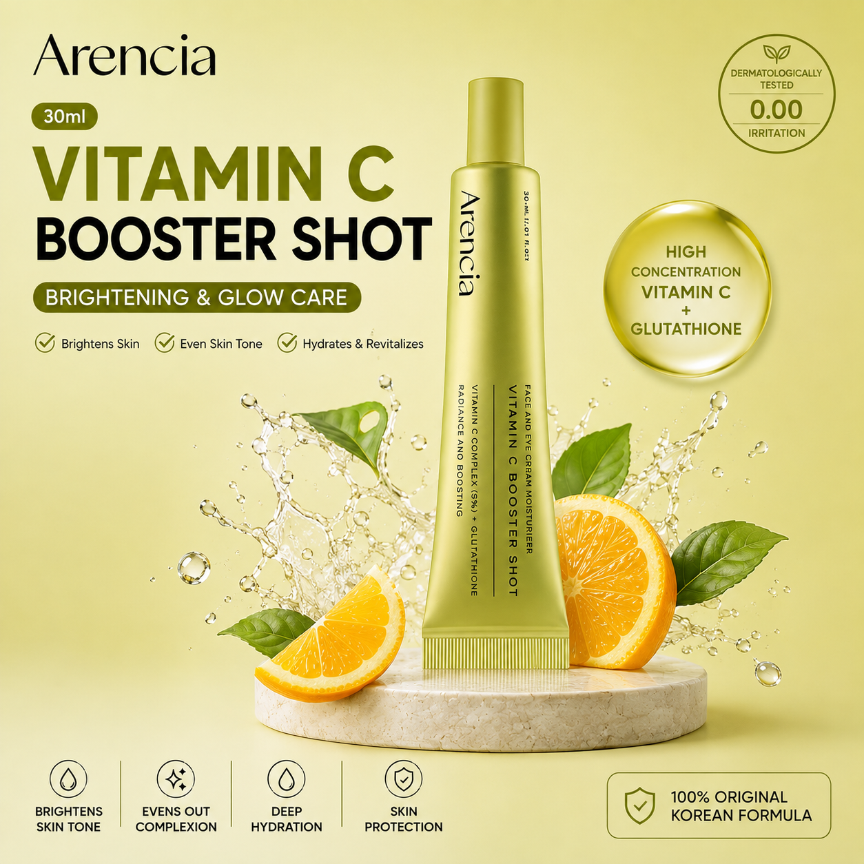 Arencia Vitamin C Booster Shot 30ml | Brightening & Glow Care