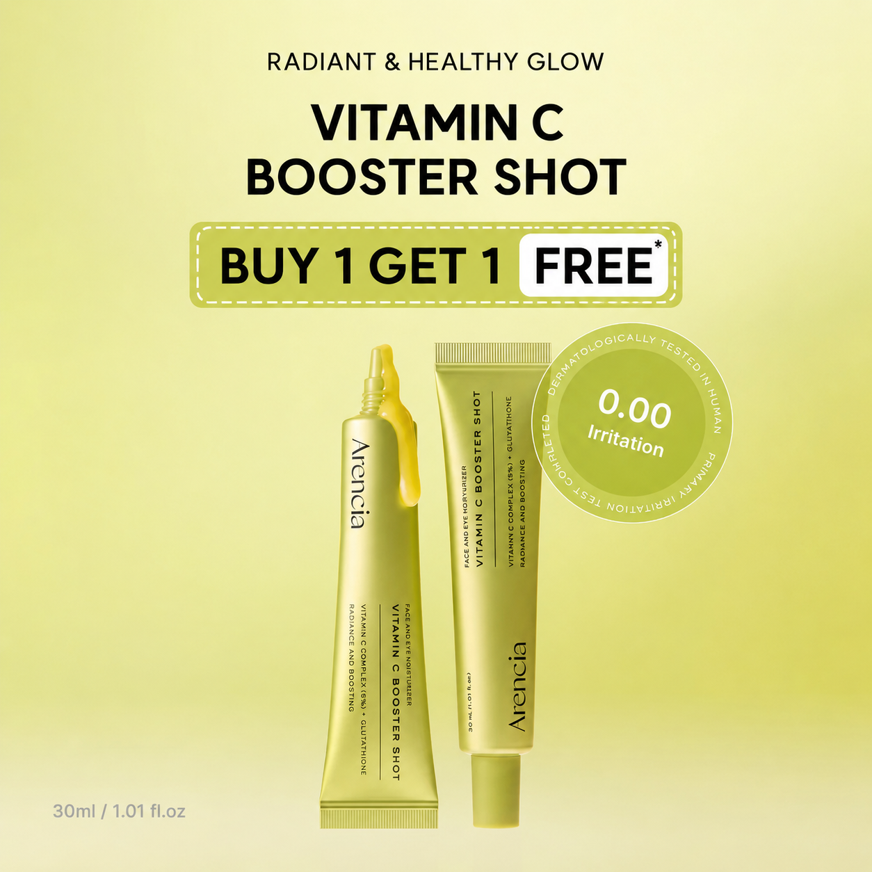 Arencia Vitamin C Booster Shot 30ml | BUY 1 GET 1 FREE | Bright & Radiant Skin