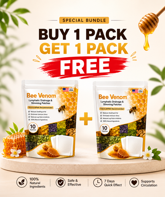 Bee Venom Detox Patches – Pack of 10 | Buy 1 Get 1 Free | Wellness & Body Care Patches