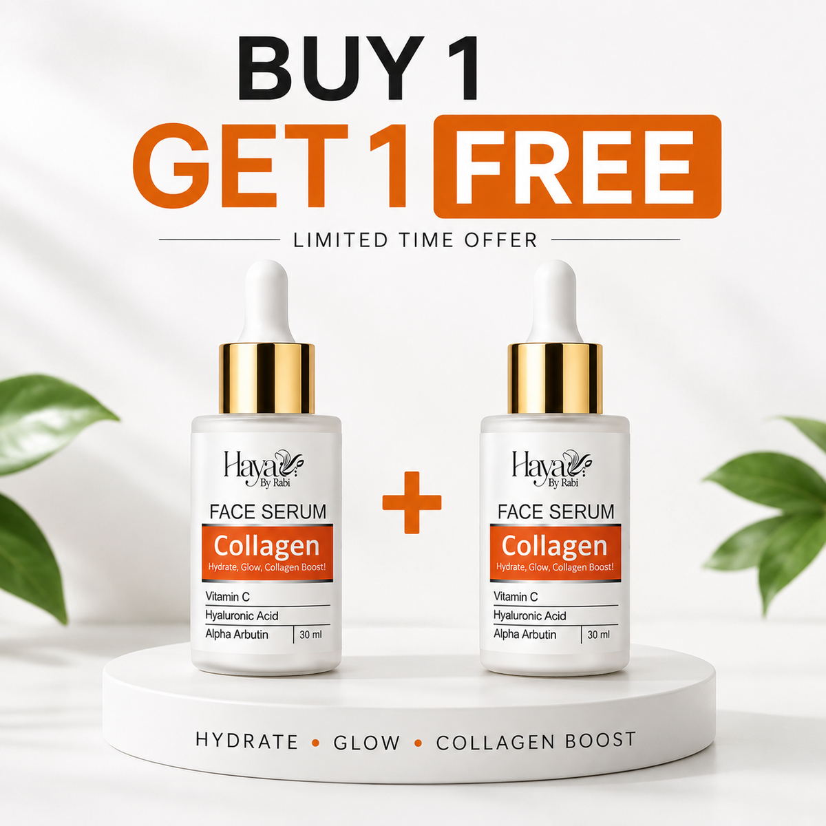 Collagen Serum - Hyaluronic Acid & Vitamin C (Buy 1 Get 1 FREE)