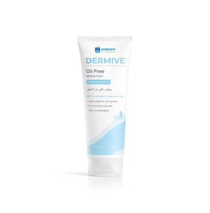 Dermive Oil-Free Moisturizer Pack of 2 – Fragrance Free | Ceramides & Hyaluronic Acid