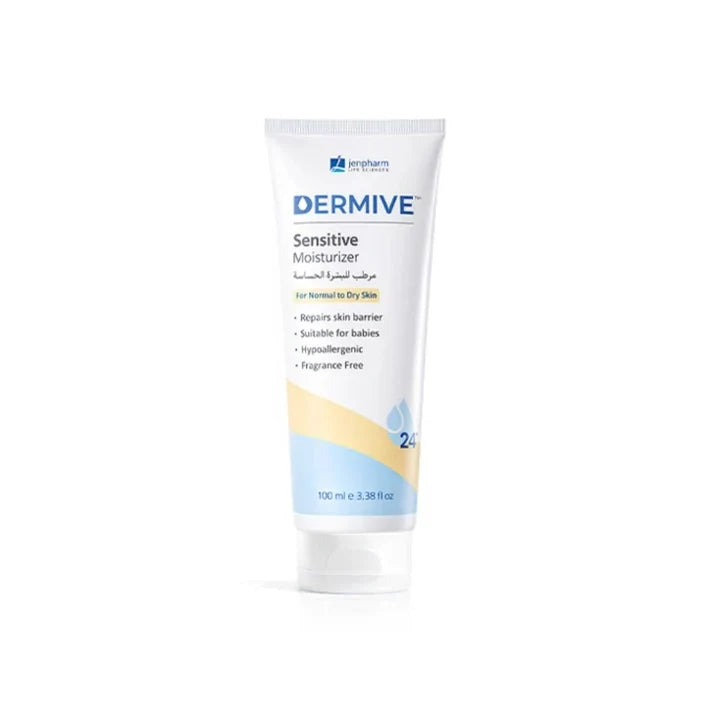 Dermive Sensitive Moisturizer 100ml – Pack of 2 | Gentle Hydration | Fragrance Free | For Sensitive Skin