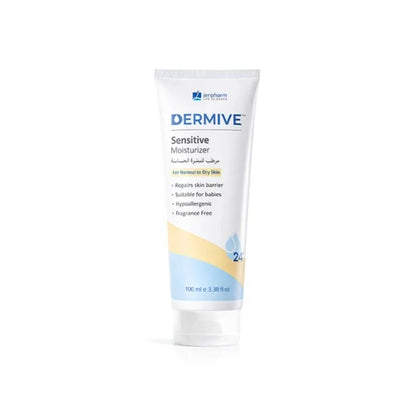 Dermive Sensitive Moisturizer 100ml – Pack of 2 | Gentle Hydration | Fragrance Free | For Sensitive Skin