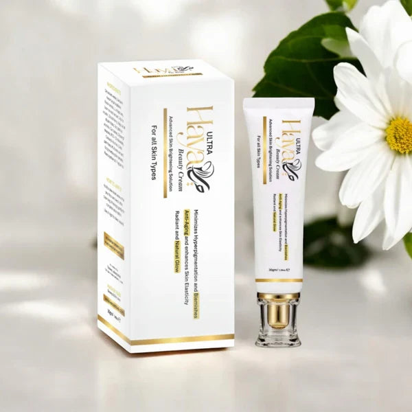 Haya 3-in-1 Luxury Skin Brightening Kit (24K Gold Anti-Aging Cream - Ultra Beauty Cream - Glutathione Serum)