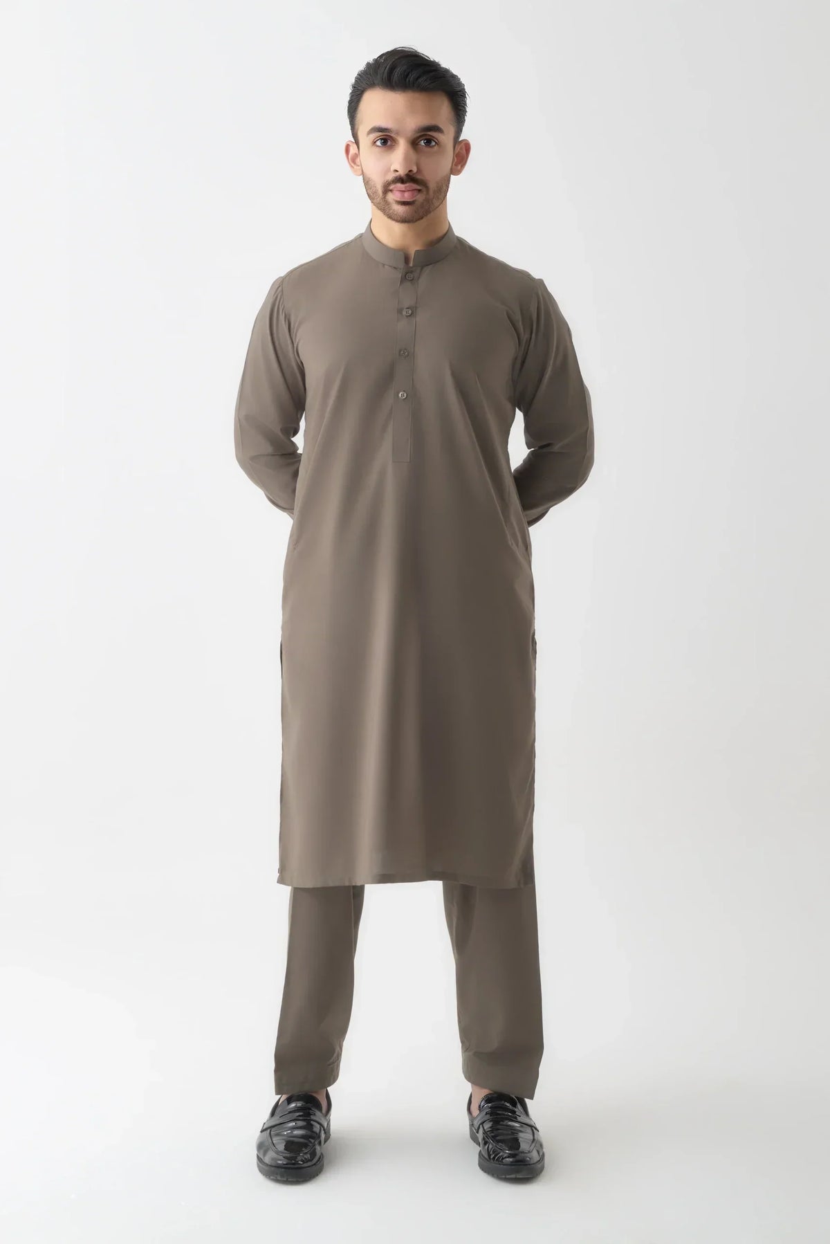 Light Brown Shalwar Kameez Set
