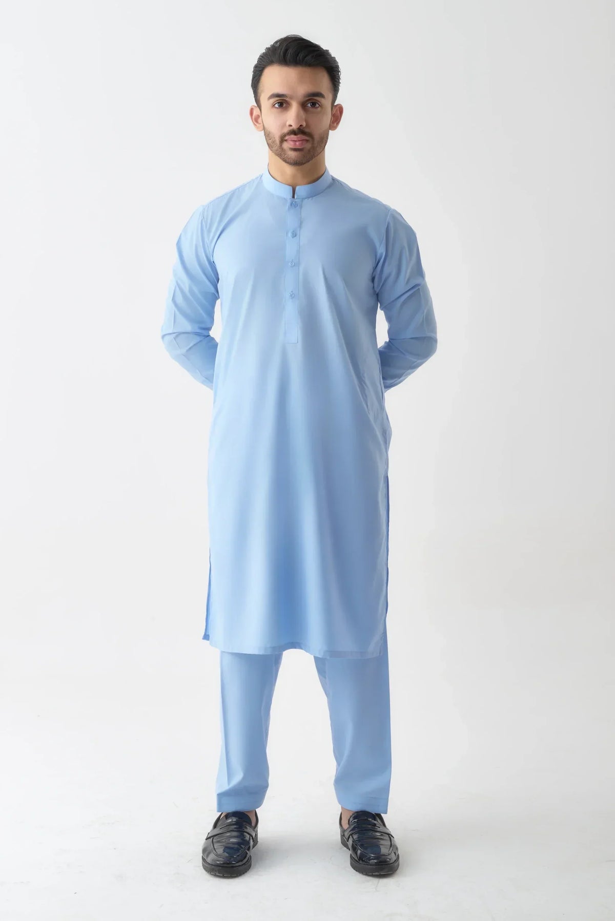 Sky Blue Shalwar Kameez