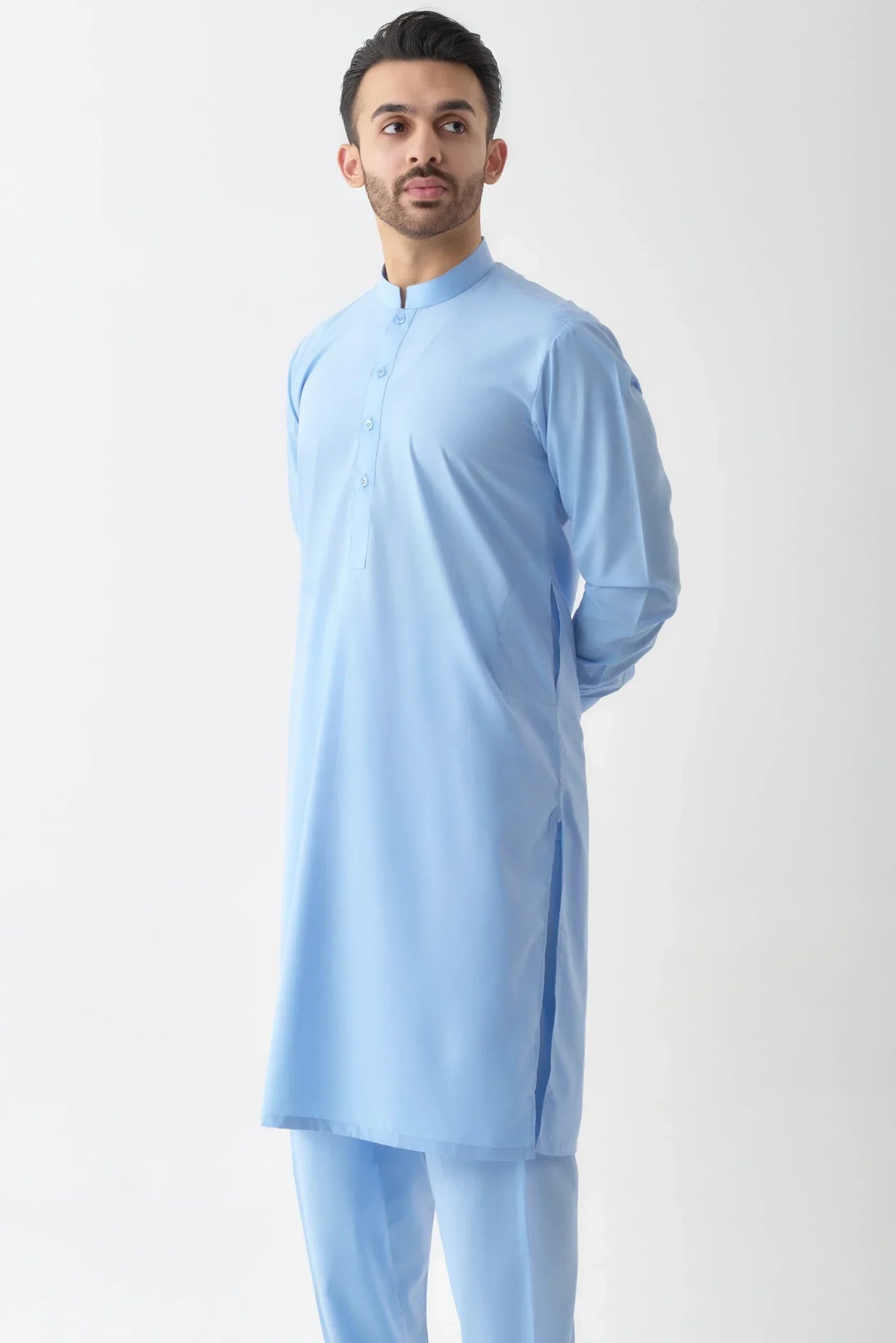 Sky Blue Shalwar Kameez
