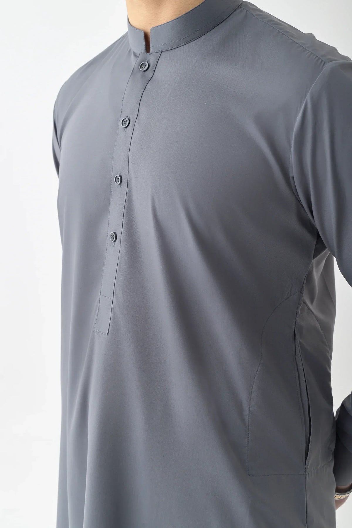 Stylish Grey Shalwar Kameez