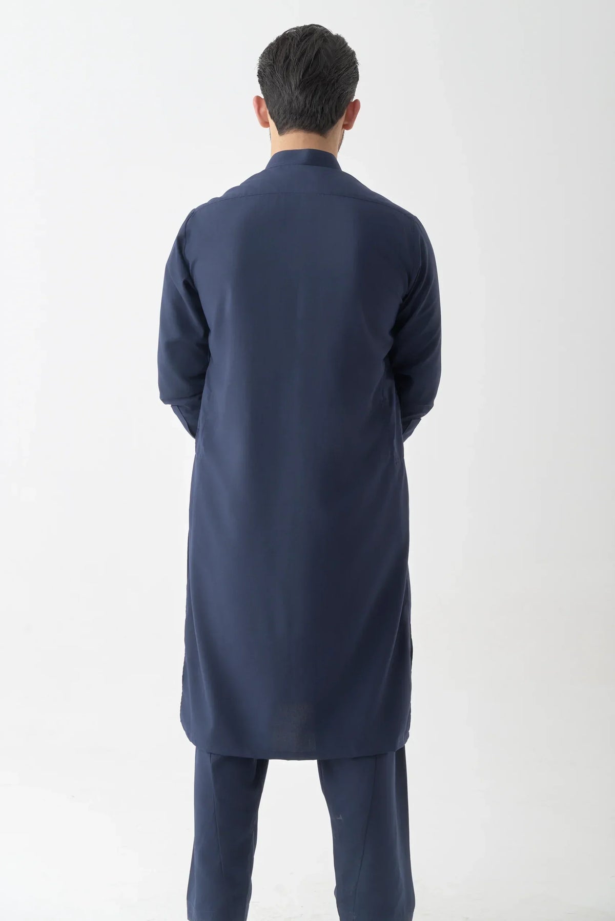 Navy Blue Traditional Shalwar Kameez