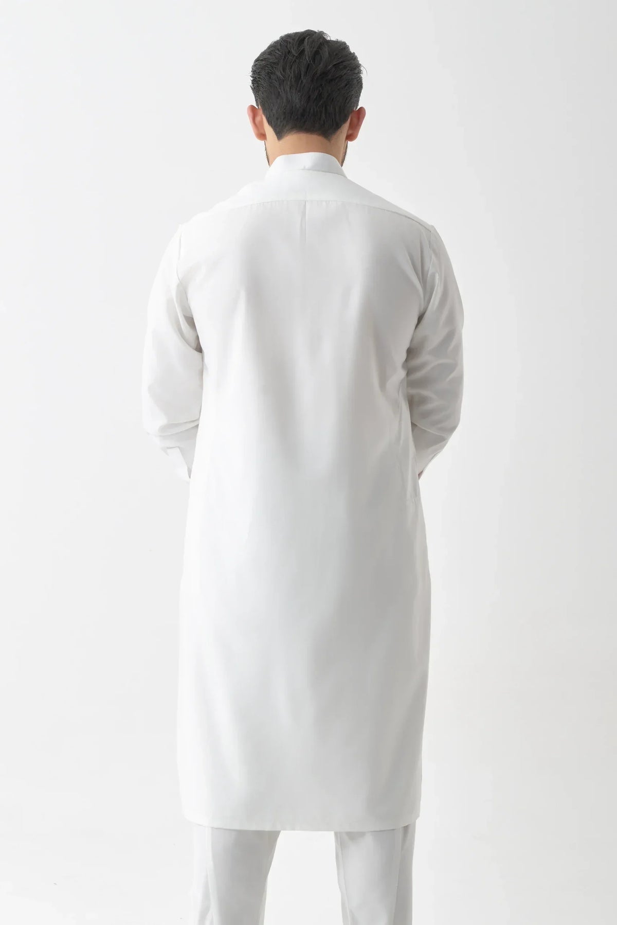 Stylish White Shalwar Kameez