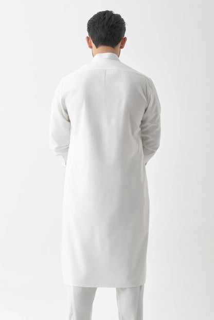 Stylish White Shalwar Kameez