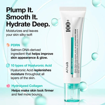 Anua PDRN Hyaluronic Acid 100 Moisture Cream (60 ml)