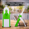 Safe Mandoline Vegetable Slicer – Multi Vegetable Chopper | 4-in-1 Vegetable Cutter for Slicing, Dicing & Julienne