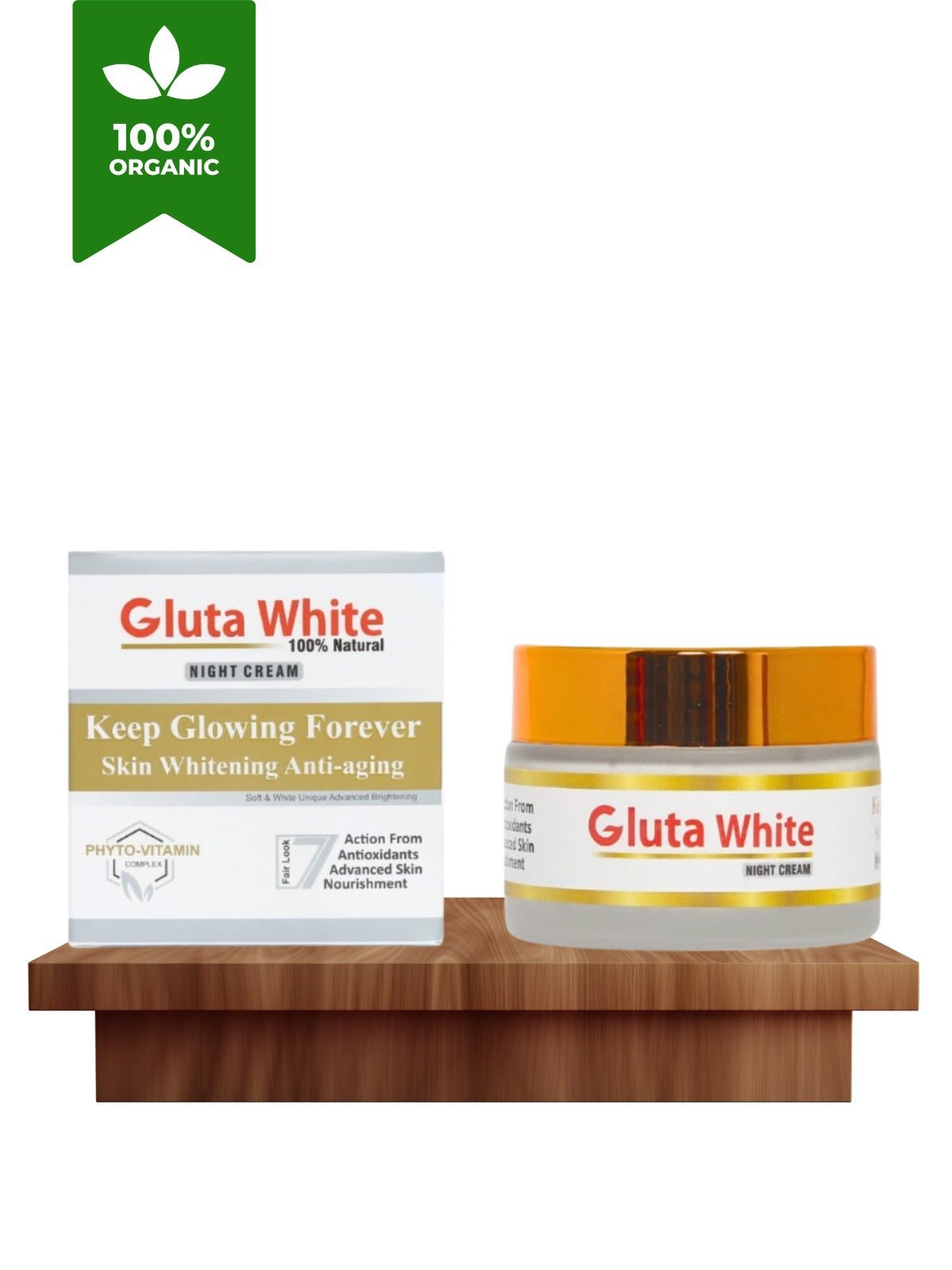 Gluta White Special Bundle ~  Night Cream + Face Glowing Serum