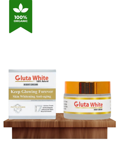 Gluta White Special Bundle ~  Night Cream + Face Glowing Serum