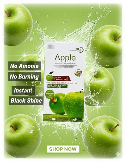 Apple Ammonia-Free Hair Color Cream | Black & Dark Brown | Long-Lasting Hair Colour